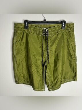 Birdwell Beach Britches Board Shorts Mens 35 Green SurfNyl